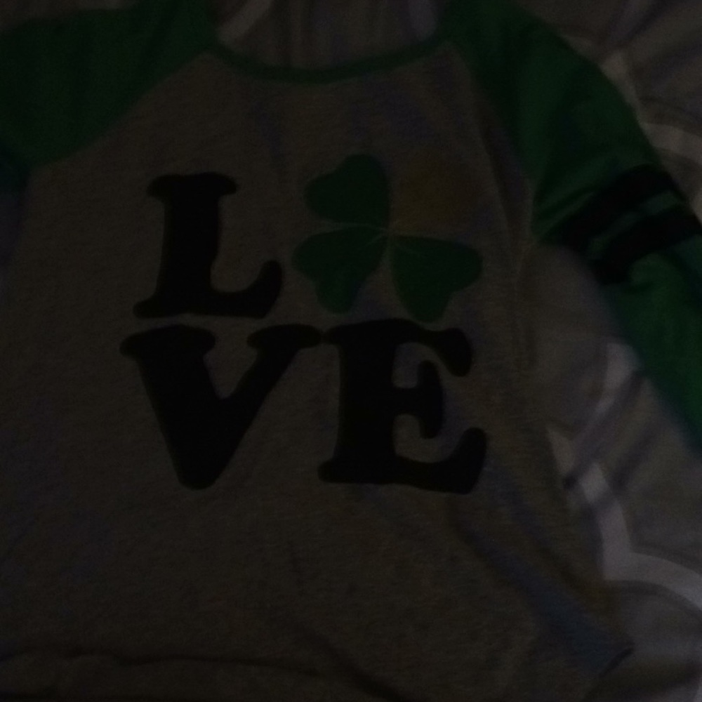 It’s a Irish shirt that had a four clover on it